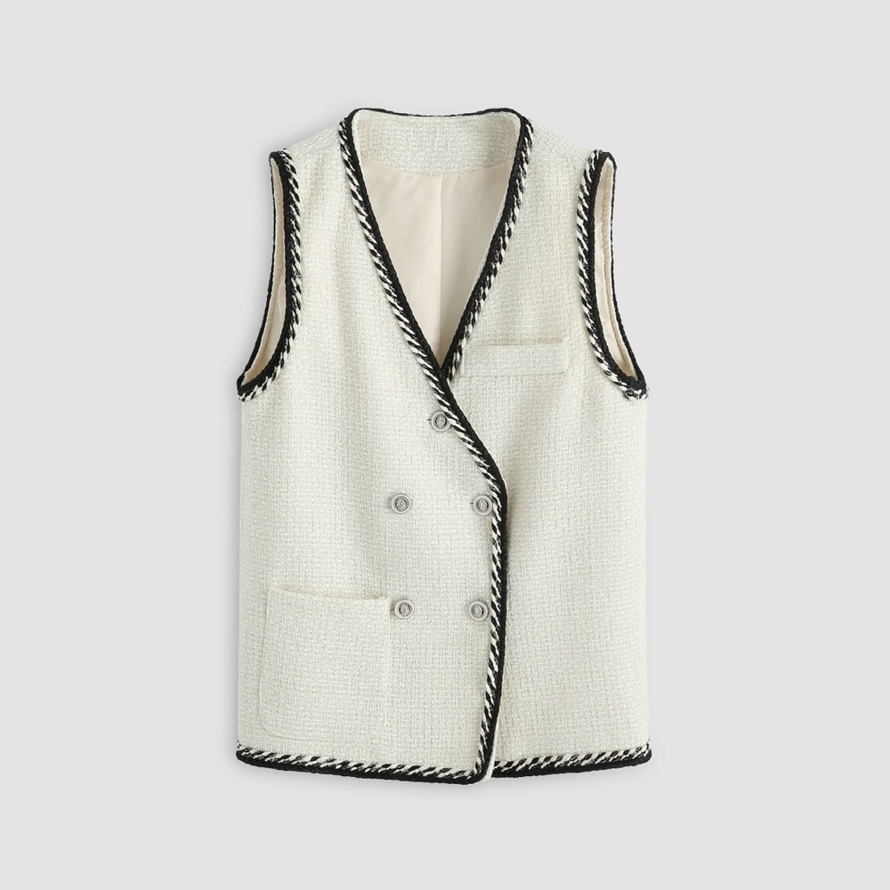 Tweed vest 🤍 so elegant 😍 Size: Small | Condition: Good